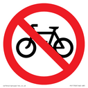 P913 Prohibition: No cycling Text: 